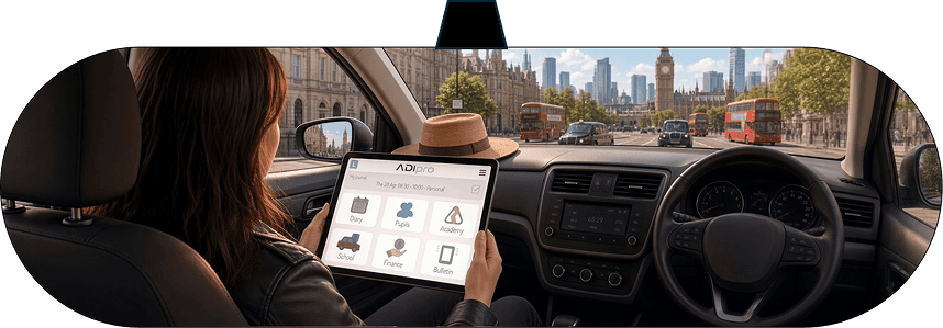 Learner using the ADI Pro pupil app